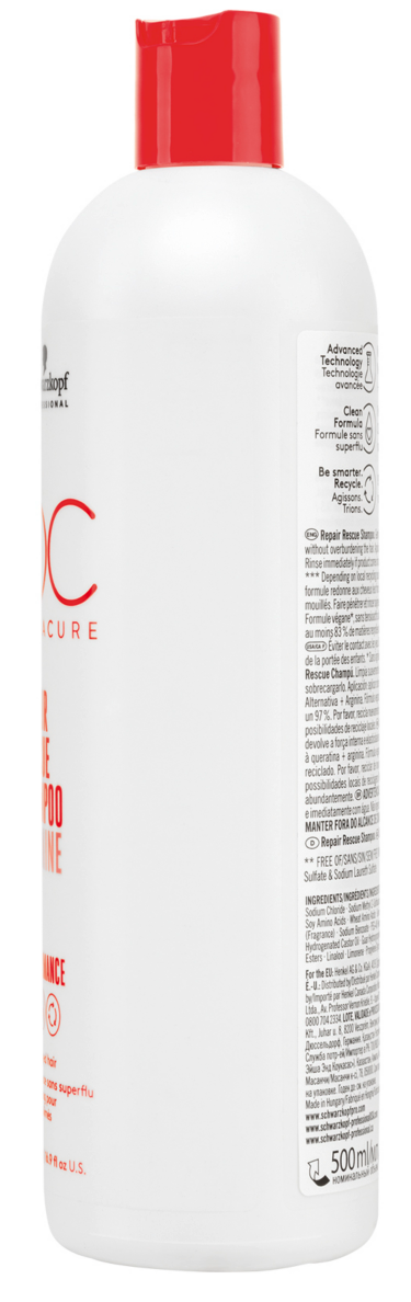 Champú Repair Rescue BC Arginina 500ml. Schwarzkopf Professional