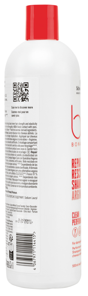 Champú Repair Rescue BC Arginina 500ml. Schwarzkopf Professional