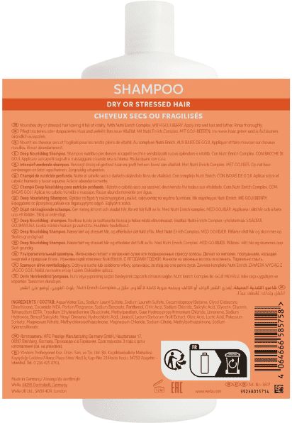 Champú Cabello Seco 1000ml Nutri-Enrich Invigo Wella Professionals