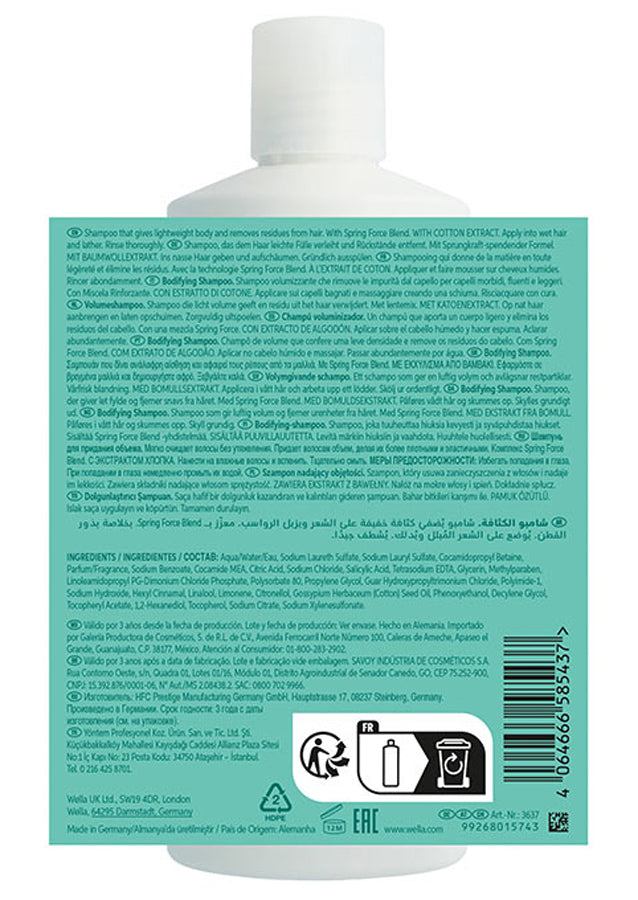 Champú Volume Boost 500ml Invigo Wella Professionals