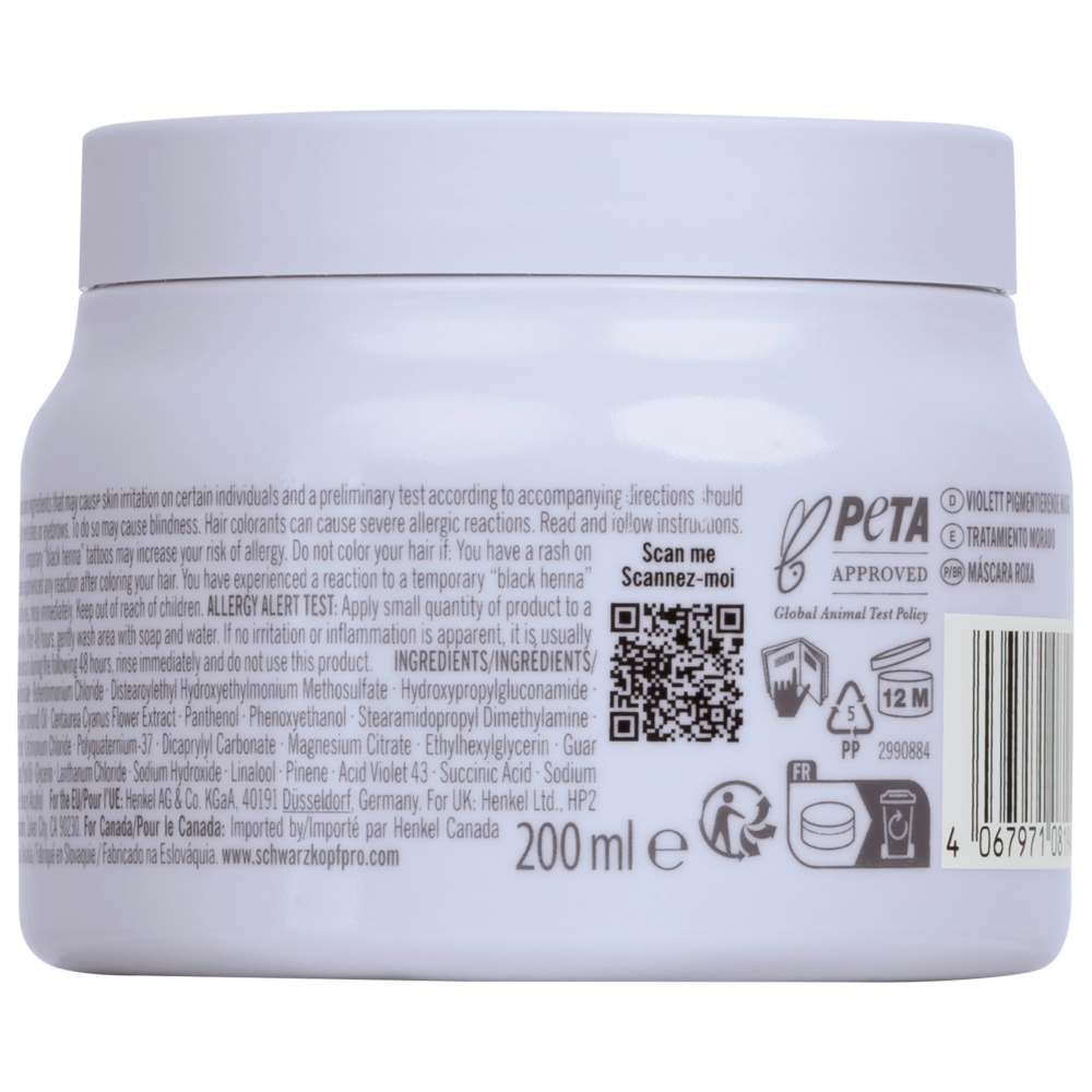 Mascarilla Neutralizante Rubios Fríos BlondMe Schwarzkopf Professional