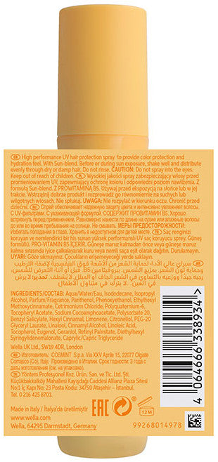 Spray de Protección Solar Sun Invigo Wella Professionals