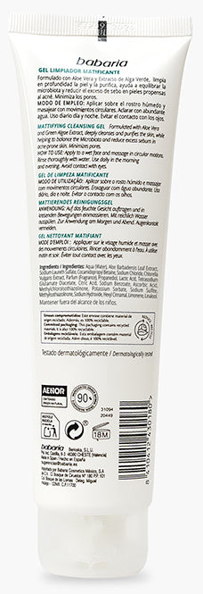 Gel Limpiador Matificante Babaria