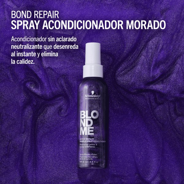 Spray Acondicionador Morado Bond Repair BlondMe Schwarzkopf Professional
