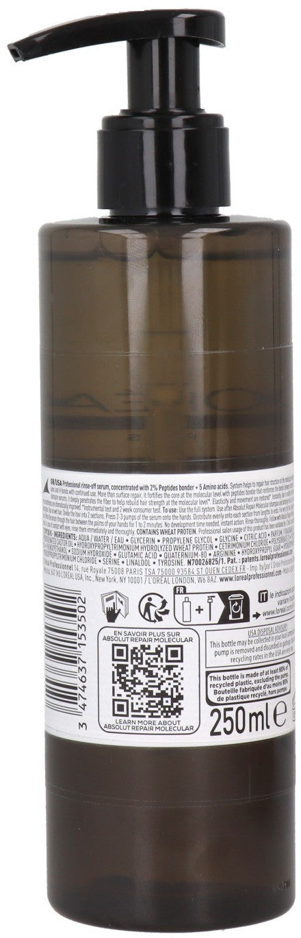 Sérum con Aclarado Reparador Profundo para Cabello Dañado L'Oréal Expert Absolut Repair Molecular