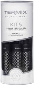 Pack 5 Cepillos Clásico (17 - 23 - 28 - 32 - 43 mm) Termix