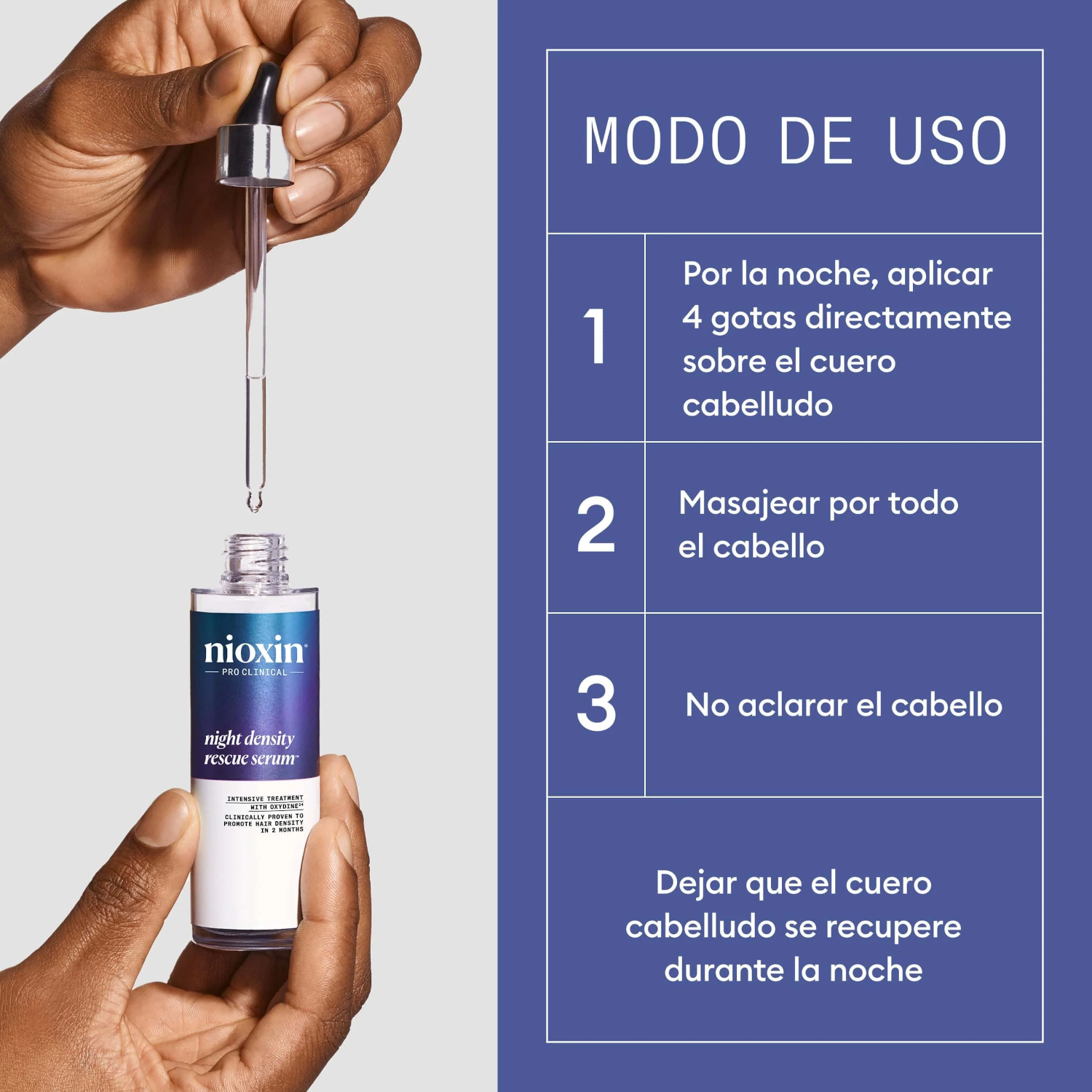 Sérum Nocturno Anticaída Night Density Rescue Serum Nioxin