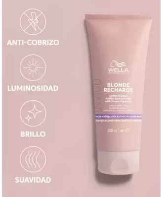 Acondicionador Blonde Recharge Cabello Rubio Wella Invigo