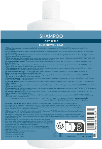 Champú Purificante para Cuero Cabelludo Graso 1000ml Invigo Scalp Balance Deep Cleansing Wella Professionals