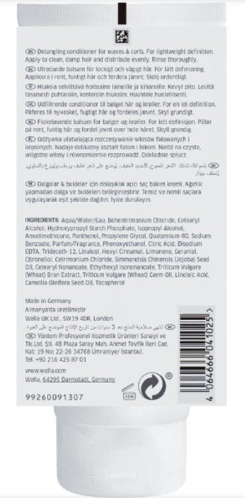 Acondicionador Nutricurls rizos y ondas Wella Professionals
