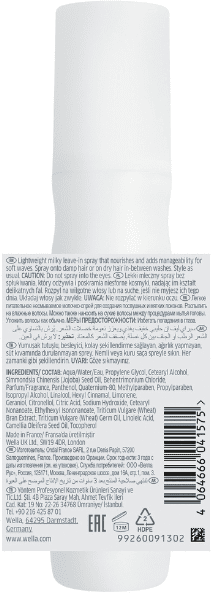 Spray Nutritivo Nutricurls Milky Waves Leave-In Spray rizos y ondas Wella Professionals