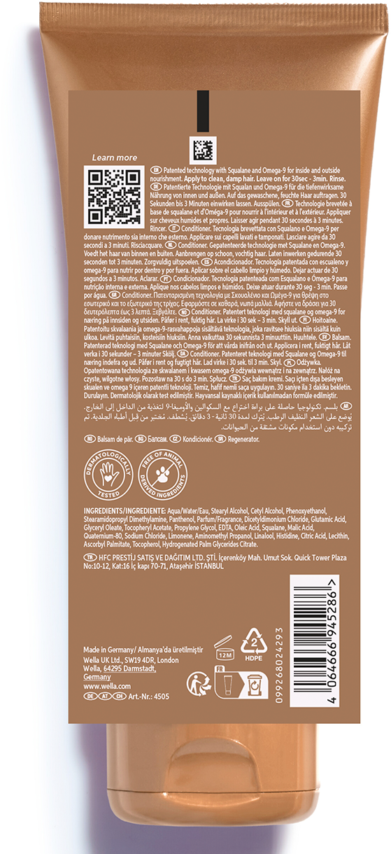 Acondicionador Ultimate Smooth cabello encrespado Wella Professionals
