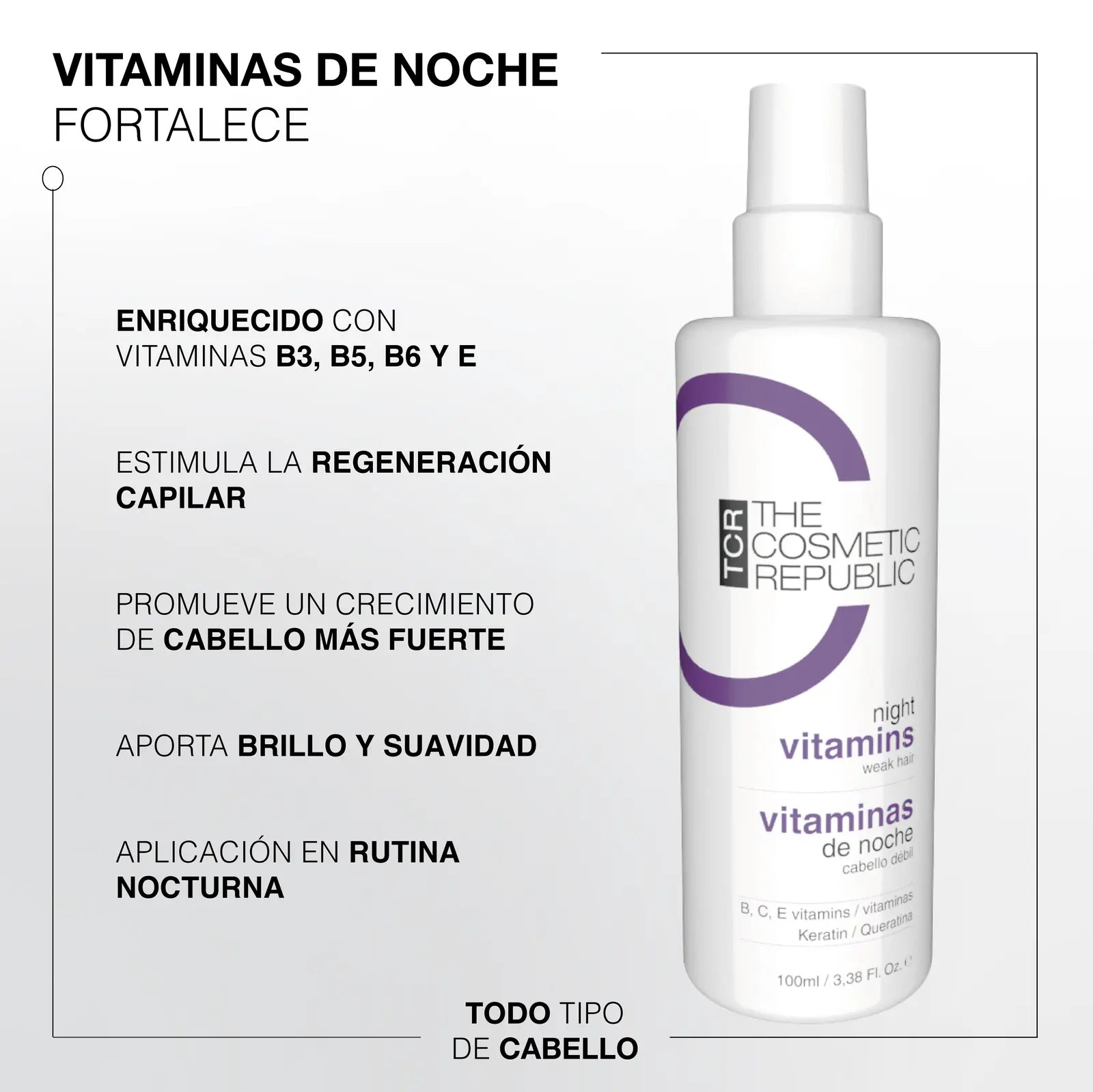 Spray Vitaminas de Noche – Night Restructuring Vitamins The Cosmetic Republic