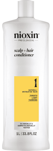 Acondicionador Engrosador para Cabello Natural con Debilitamiento Ligero Sistema 1 1000ml Nioxin