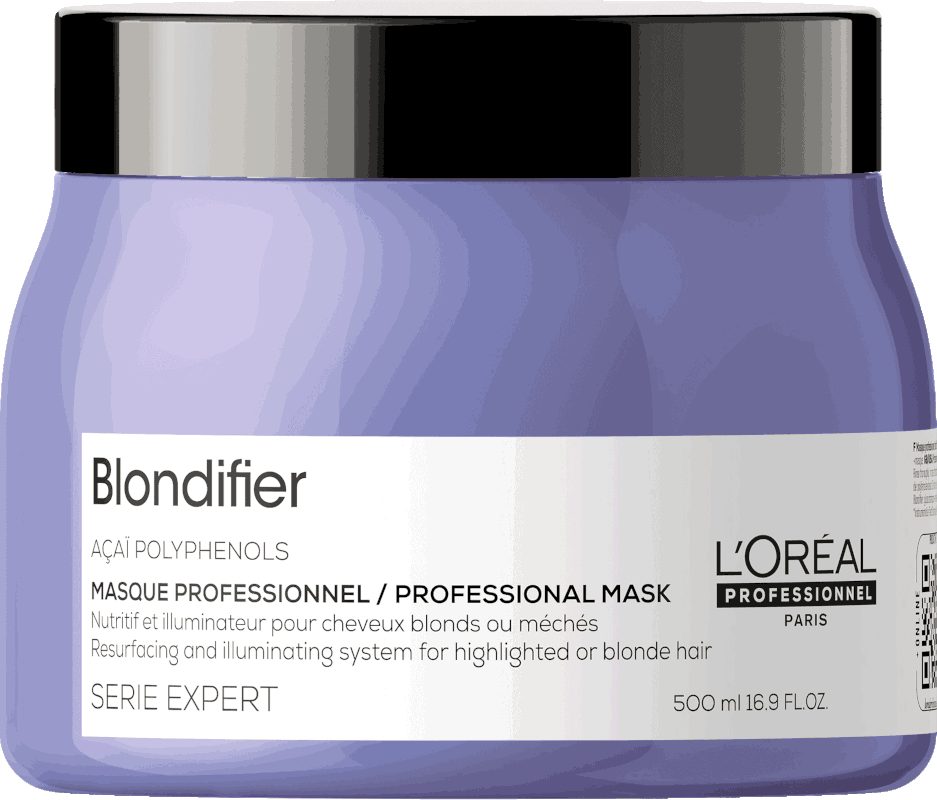 Mascarilla Blondifier Gloss Iluminador y Neutralizante 500ml L`Oréal Serie Expert