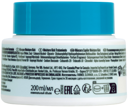 Mascarilla Hidratante Moisture Kick Bonacure Schwarzkopf Professional