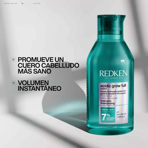 Champú Acidic Grow Full System Redken Fuerza y Densidad Cabello Fino