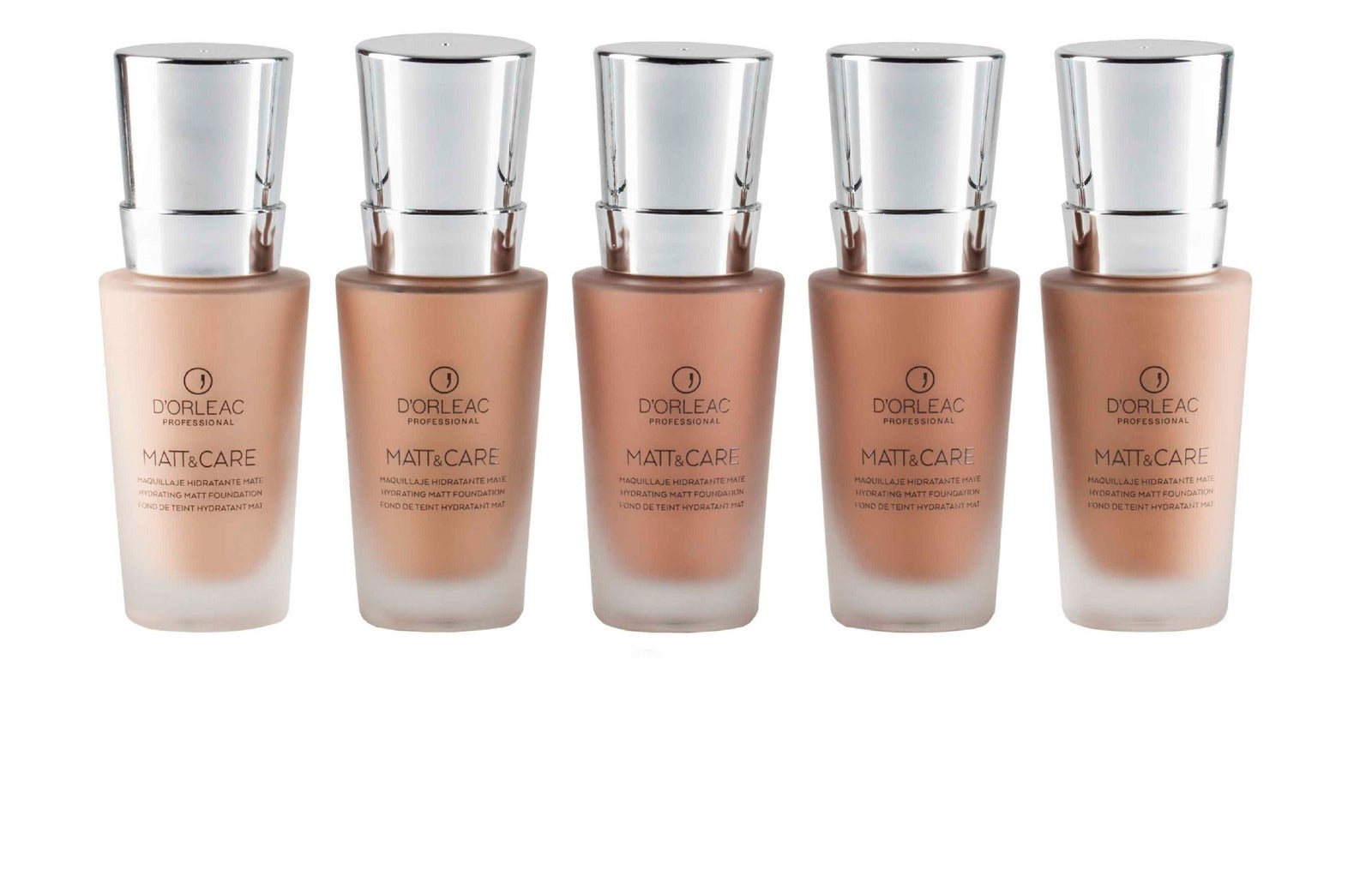 Maquillaje Matt & Care 5 Tonos D´Orleac