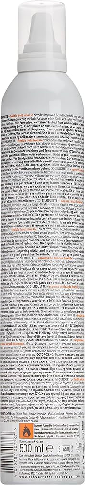 Espuma Silhouette Flexible Hold Schwarzkopf Professional