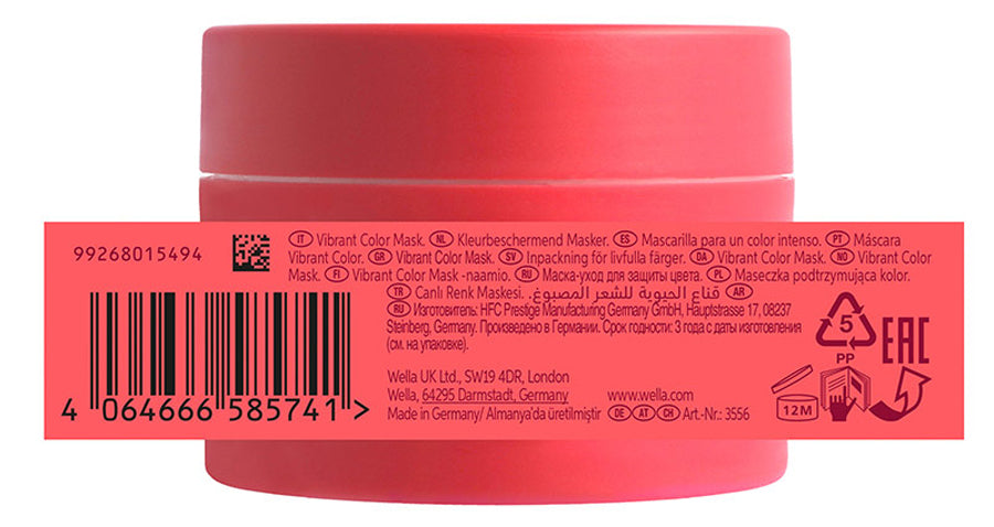 Mascarilla Invigo Cabello Fino Color Brilliance Wella Professionals