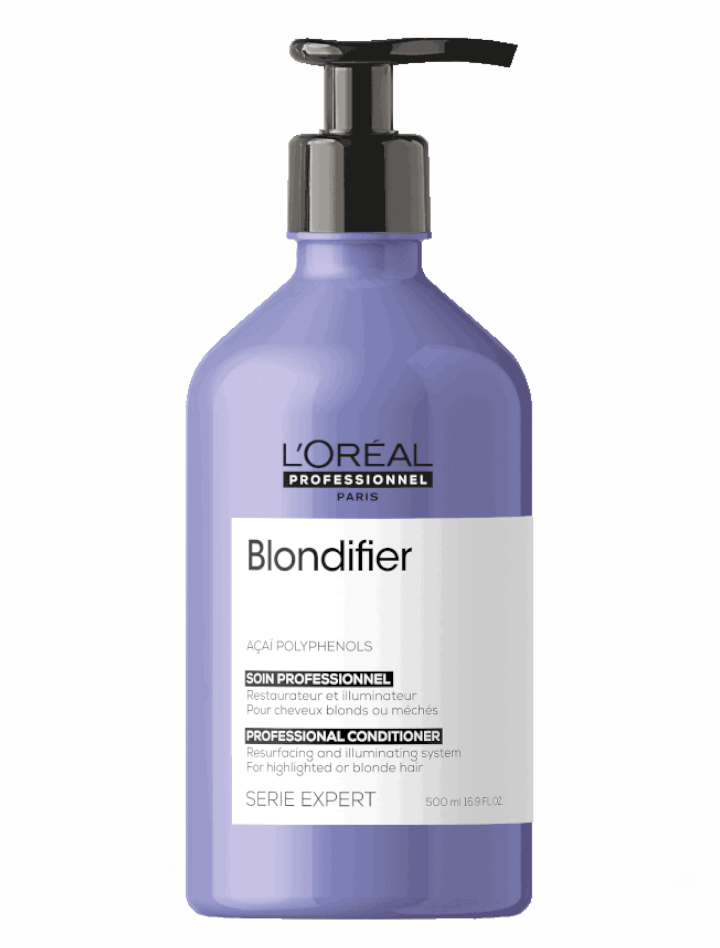 Acondicionador Iluminador L'Oréal Professionnel Blondifier Gloss - Formato Profesional (500 ml)