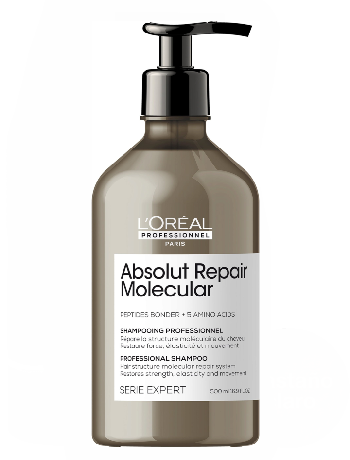 Champú Absolut Repair Molecular repara y fortalece 500ml L`Oréal Serie Expert