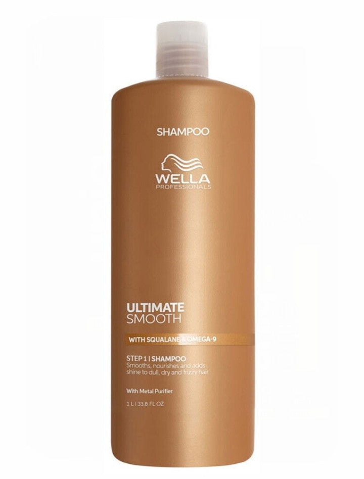 Wella Ultimate Smooth Champú para Cabello Encrespado 1000 ml