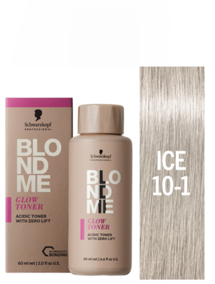 Matizador muy ácido Blondme de Schwarzkopf tono Hielo 10-1 en envase de 60ml