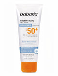 Babaria Crema Solar Facial Ácido Hialurónico SPF50+ 75 ml