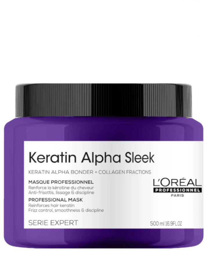 L’Oréal Professionnel Keratin Alpha Sleek Mascarilla Antiencrespamiento 500 ml