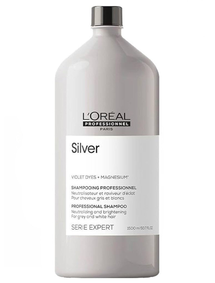 L’Oréal Professionnel Serie Expert Silver Champú Matizador para Canas 1500 ml