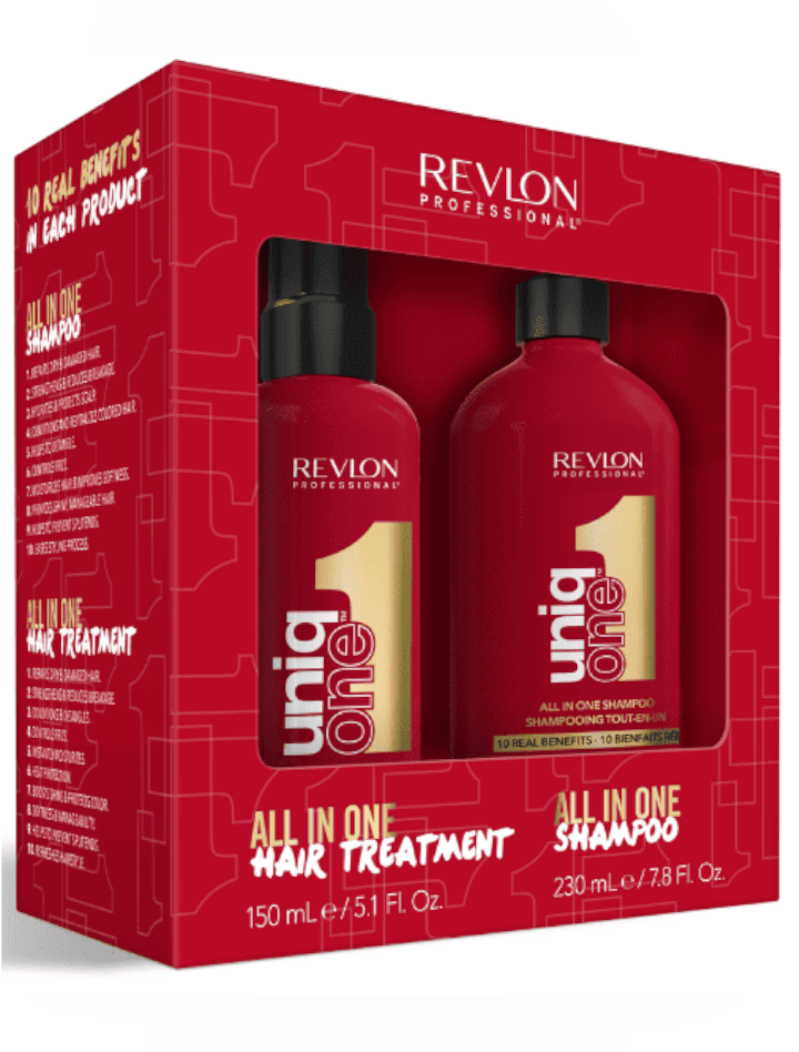 Pack Uniq One Revlon Champú 230 ml + Uniq One 150 ml