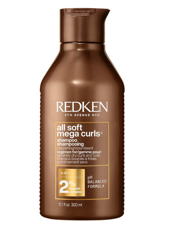 Redken All Soft Mega Curls Champú para cabello rizado seco 300 ml