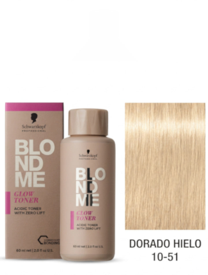 Schwarzkopf BLONDME Glow Toner Dorado Hielo 10-51 60 ml