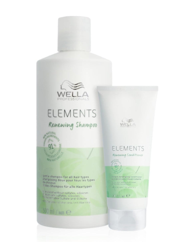 Wella Elements Renewing Pack Champú 500 ml + Acondicionador 200 ml