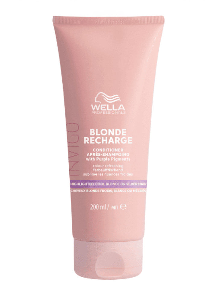 Wella Invigo Blonde Recharge Acondicionador Rubio Frío 200 ml