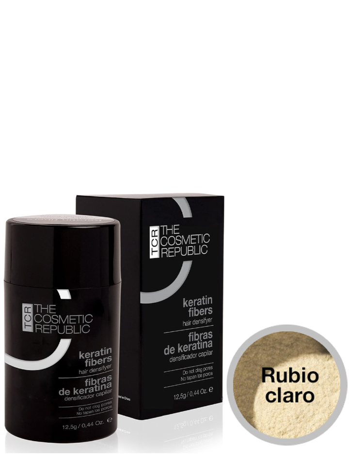 Fibras Capilares Rubio Claro Keratin Fibers 12,5 gr The Cosmetic Republic