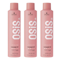 Pack de tres Schwarzkopf OSiS+ Volume Up Spray Voluminizador de 300 ml cada uno