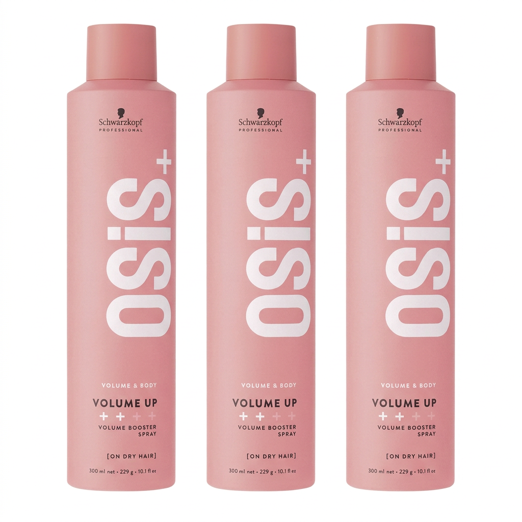 Pack de tres Schwarzkopf OSiS+ Volume Up Spray Voluminizador de 300 ml cada uno
