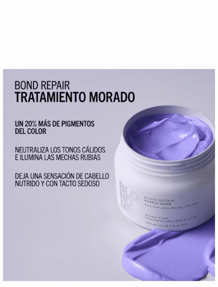 Tratamiento Morado Bond Repair BlondMe Schwarzkopf Professional