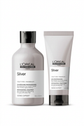 Pack L’Oréal Silver Champú 300 ml + Acondicionador 200 ml para Canas