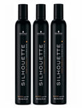 Pack 3 Espumas Silhouette Extrafuerte 500 ml – Schwarzkopf Professional