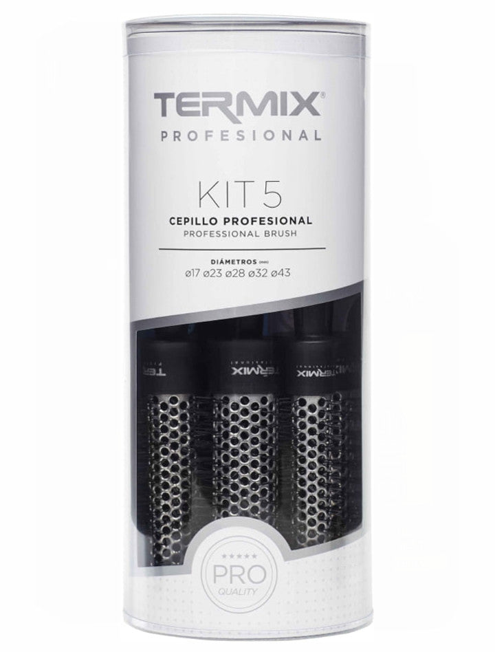 Termix Clásico Pack de 5 Cepillos 17, 23, 28, 32 y 43 mm